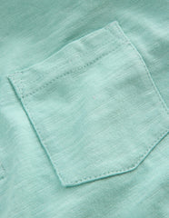 Slub Polo Shirt-Aqua Sea Blue / Boden Outlet