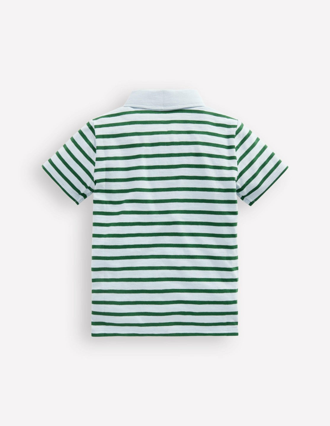Slub Polo Shirt-Misty Blue/ Pine Green / Boden Discount