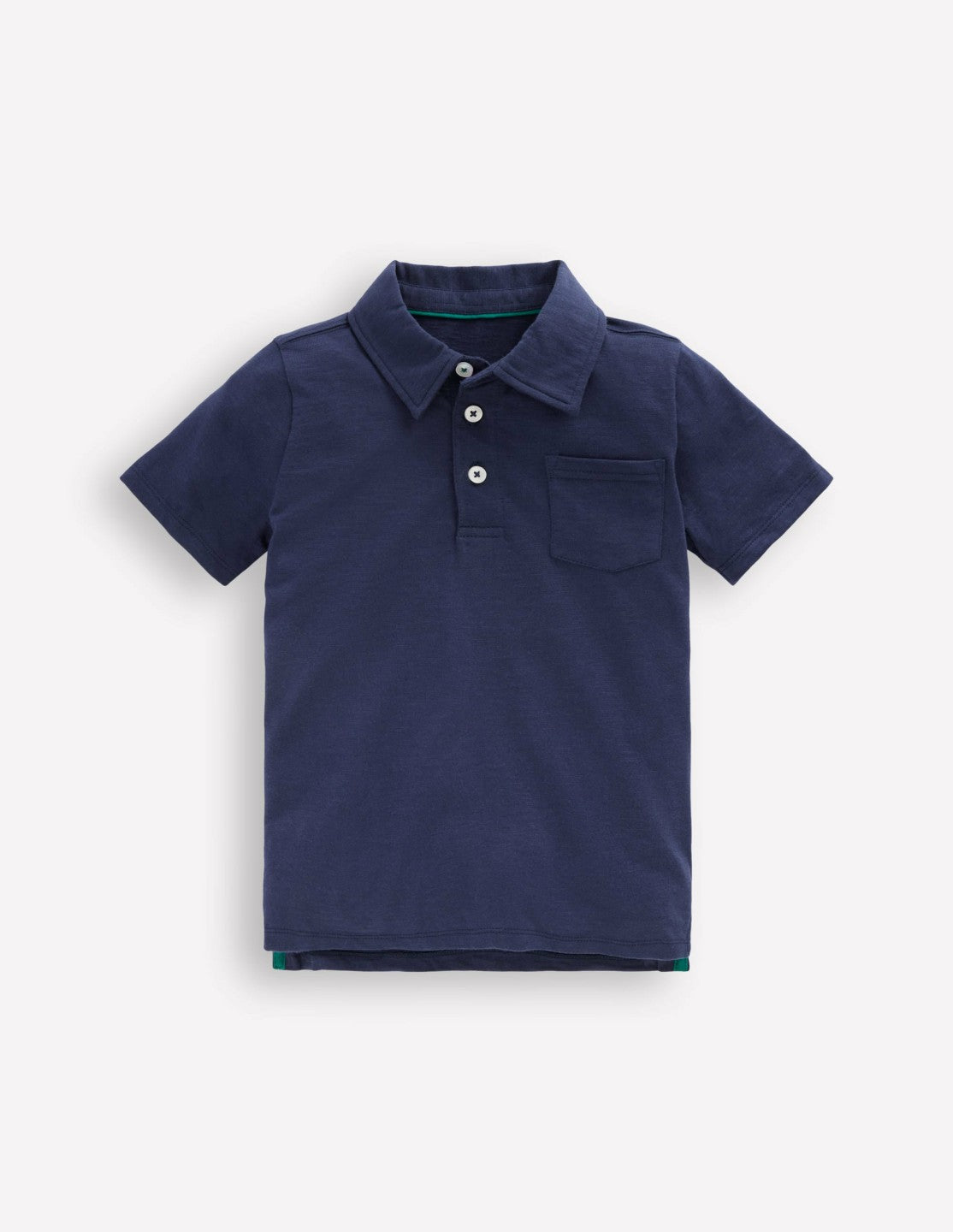 Slub Polo Shirt-Blue Marl / Boden Sale