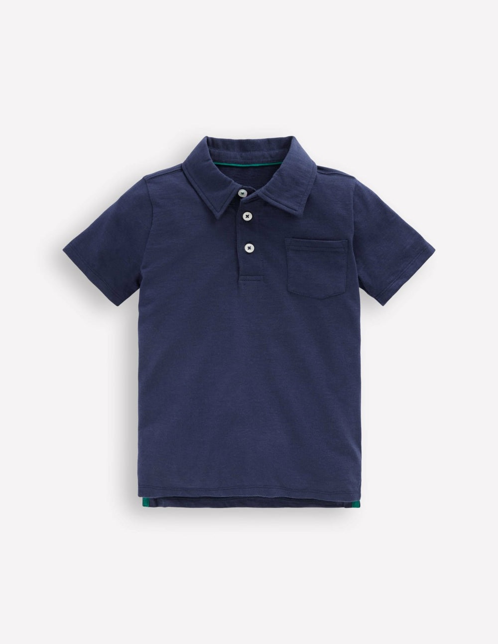 Slub Polo Shirt-Blue Marl / Boden Sale