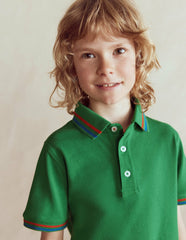 Piqué Polo Shirt-Highland Green / Boden Online