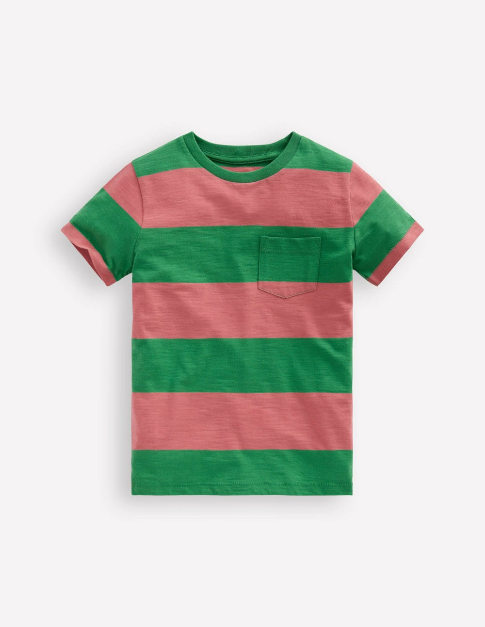 Everyday Short Sleeve T-Shirt-Shamrock Green/Chintz Pink / Boden Outlet