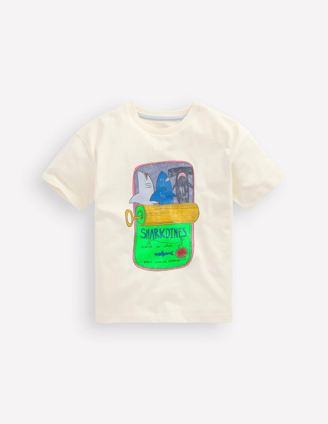 Relaxed Graphic T-shirt-Parchament Sardine Can / Boden Sale