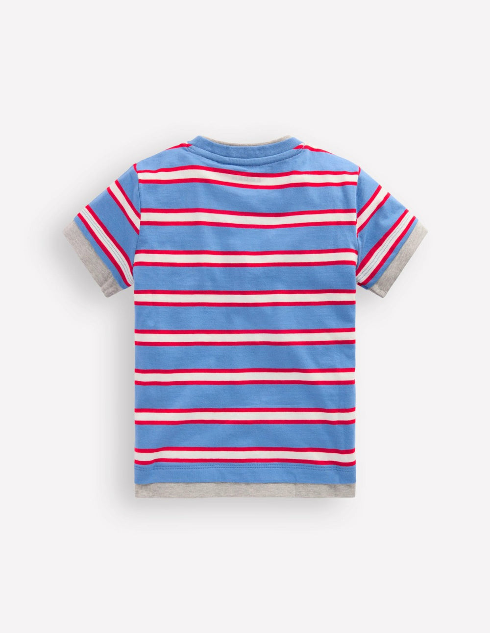 Layered Look T-shirt-Blue/Red / Boden Online