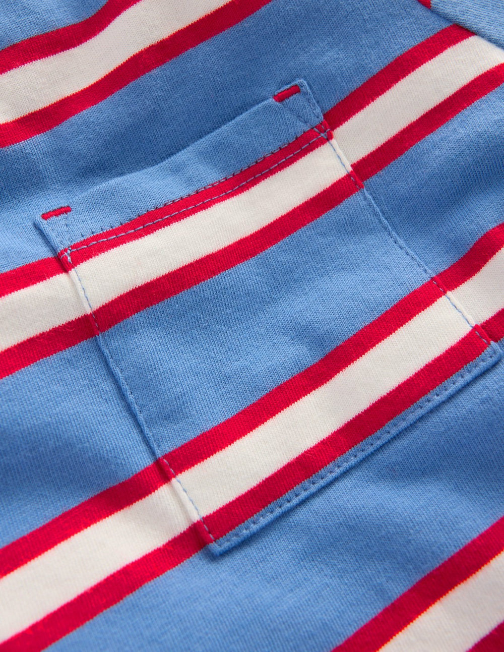 Layered Look T-shirt-Blue/Red / Boden Online