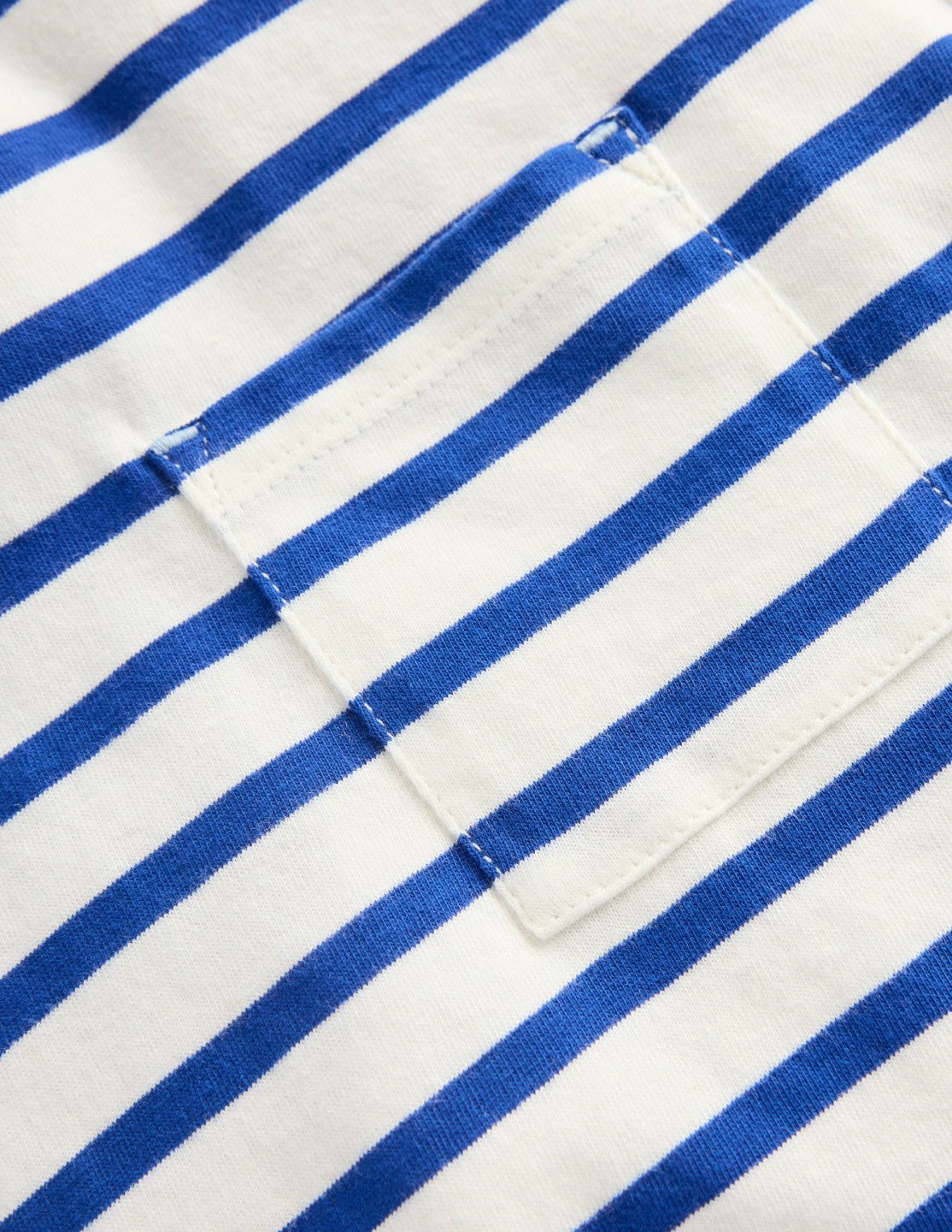 Layered Look T-shirt-Bright Blue/Ivory / Boden Outlet