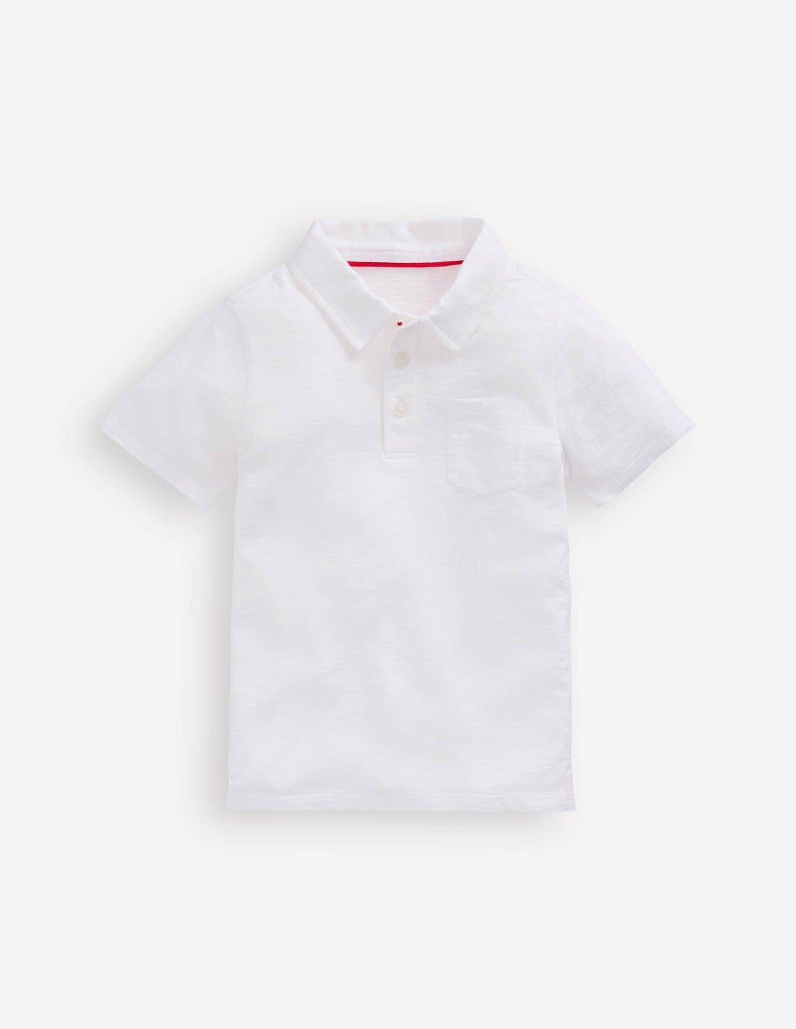 Slub Polo Shirt-White / Boden us