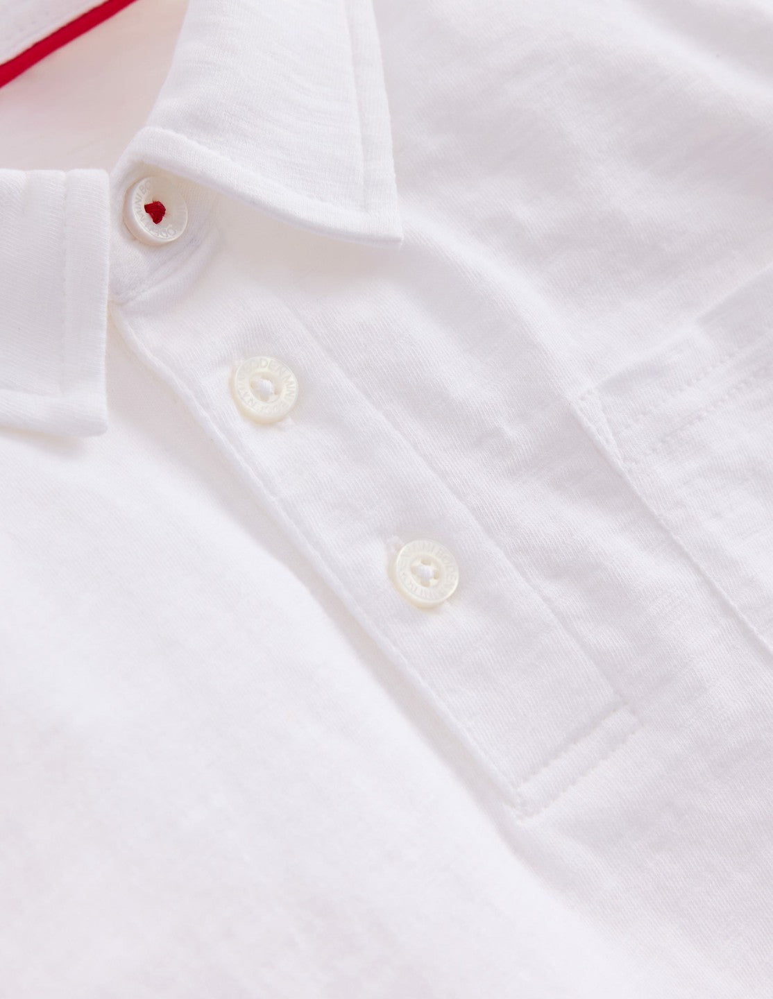 Slub Polo Shirt-White / Boden us