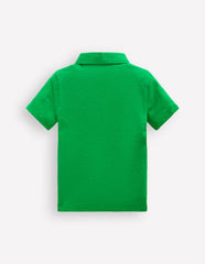 Slub Polo Shirt-Highland Green / Boden
