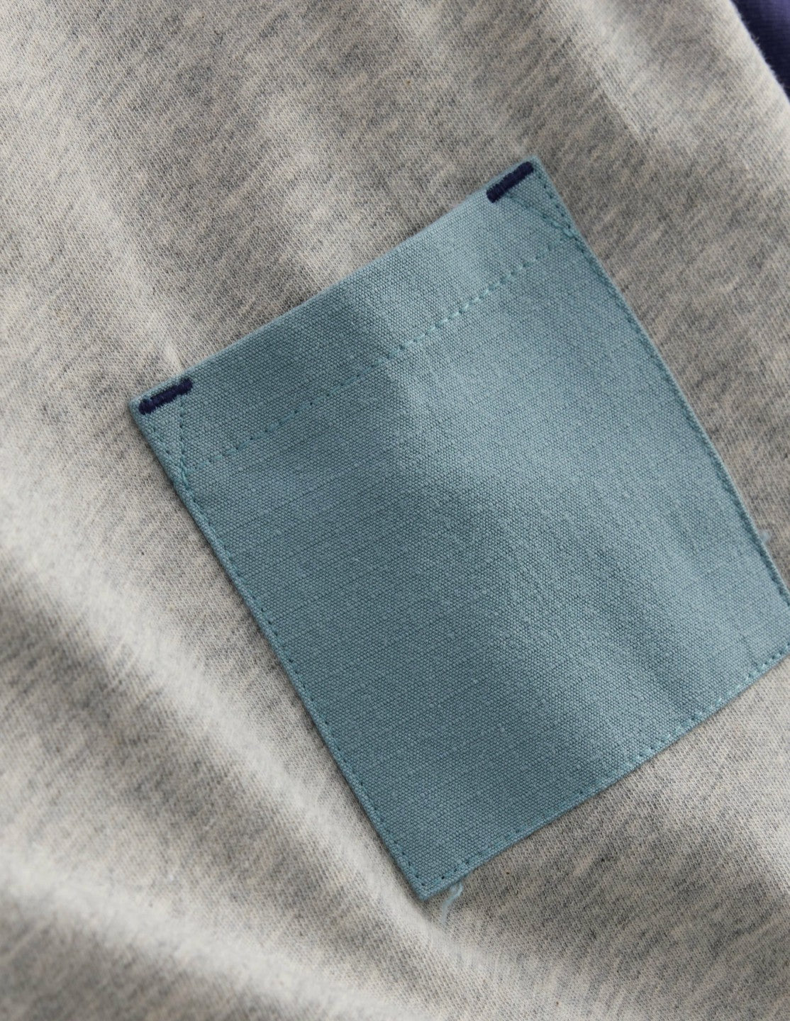 Relaxed Ripstop Pocket T-shirt-Grey Marl / Boden Online