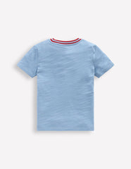 Short Sleeve Mid Weight Tee-Glacier Blue / Boden