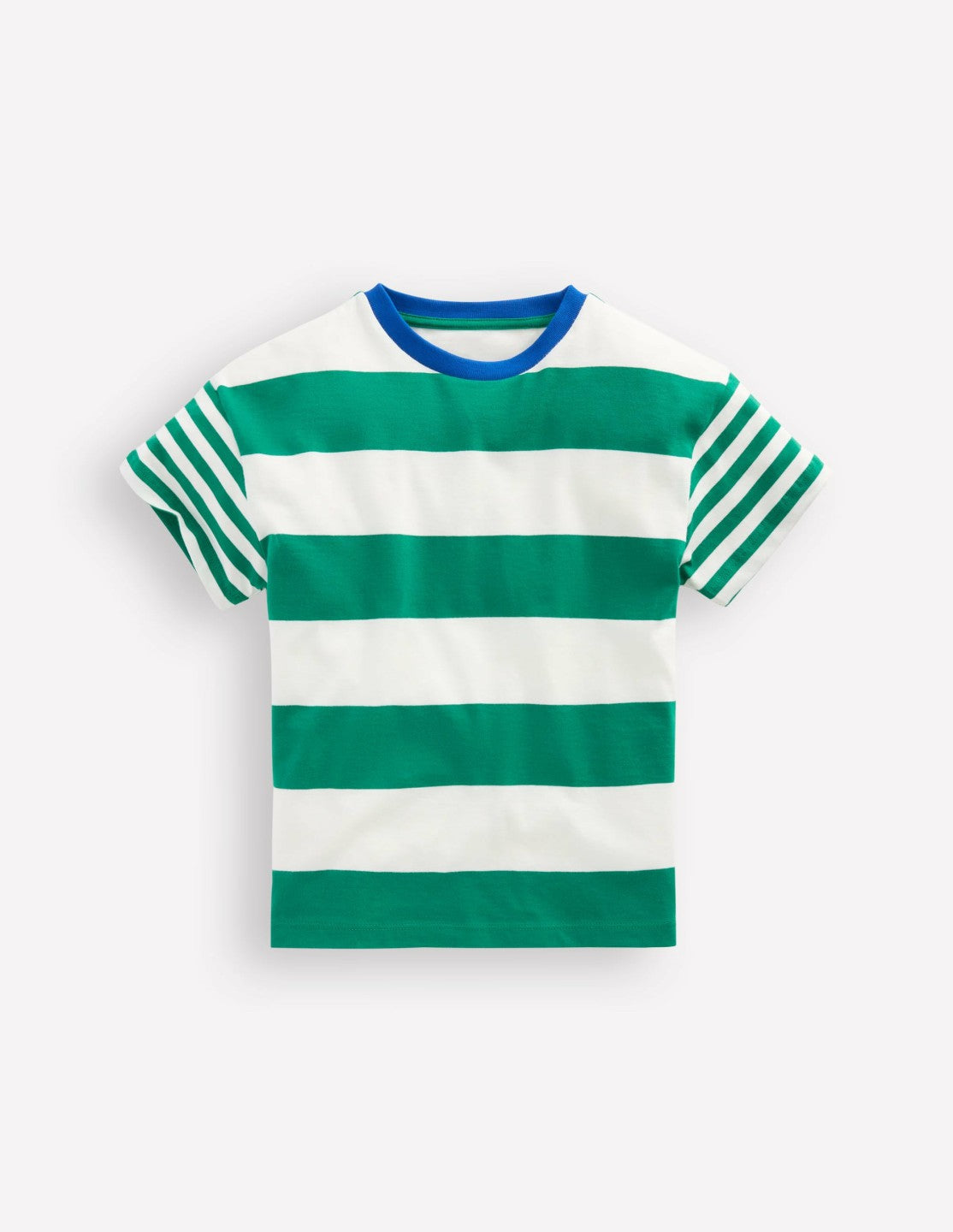 Relaxed Hotchpotch T-shirt-Jewel Green/Soft Ivory / Boden us