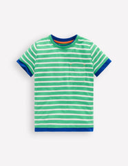 Layered Look T-shirt-Pea Green/Ivory / Boden