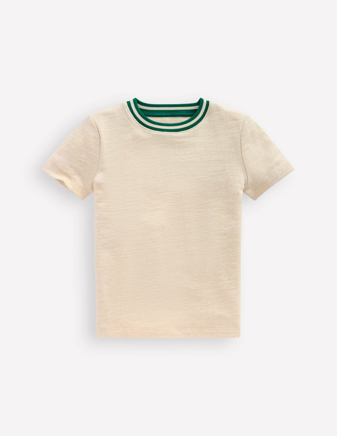 Short Sleeve Mid Weight Tee-Oatmeal Marl / Boden Sale