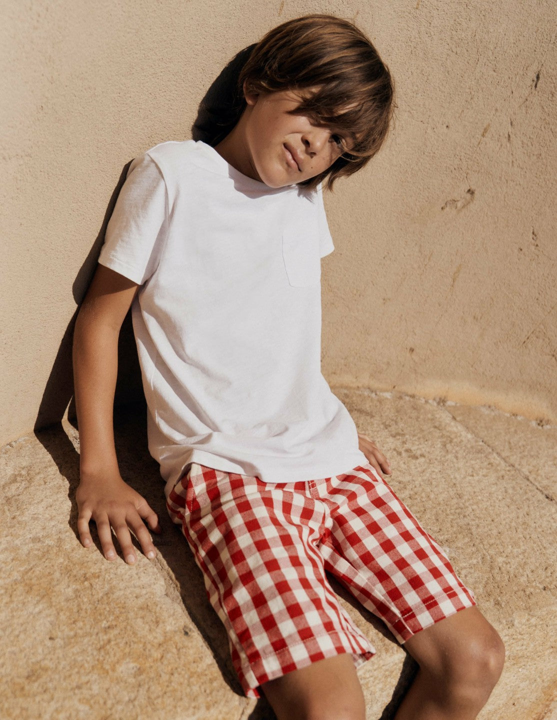 Smart Shorts-Red Gingham / Boden Sale