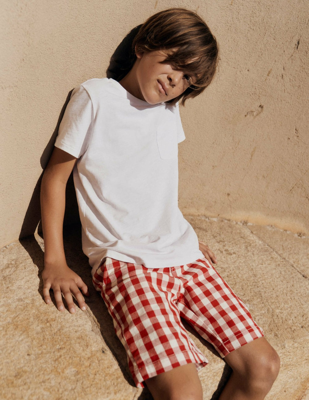 Smart Shorts-Red Gingham / Boden Sale