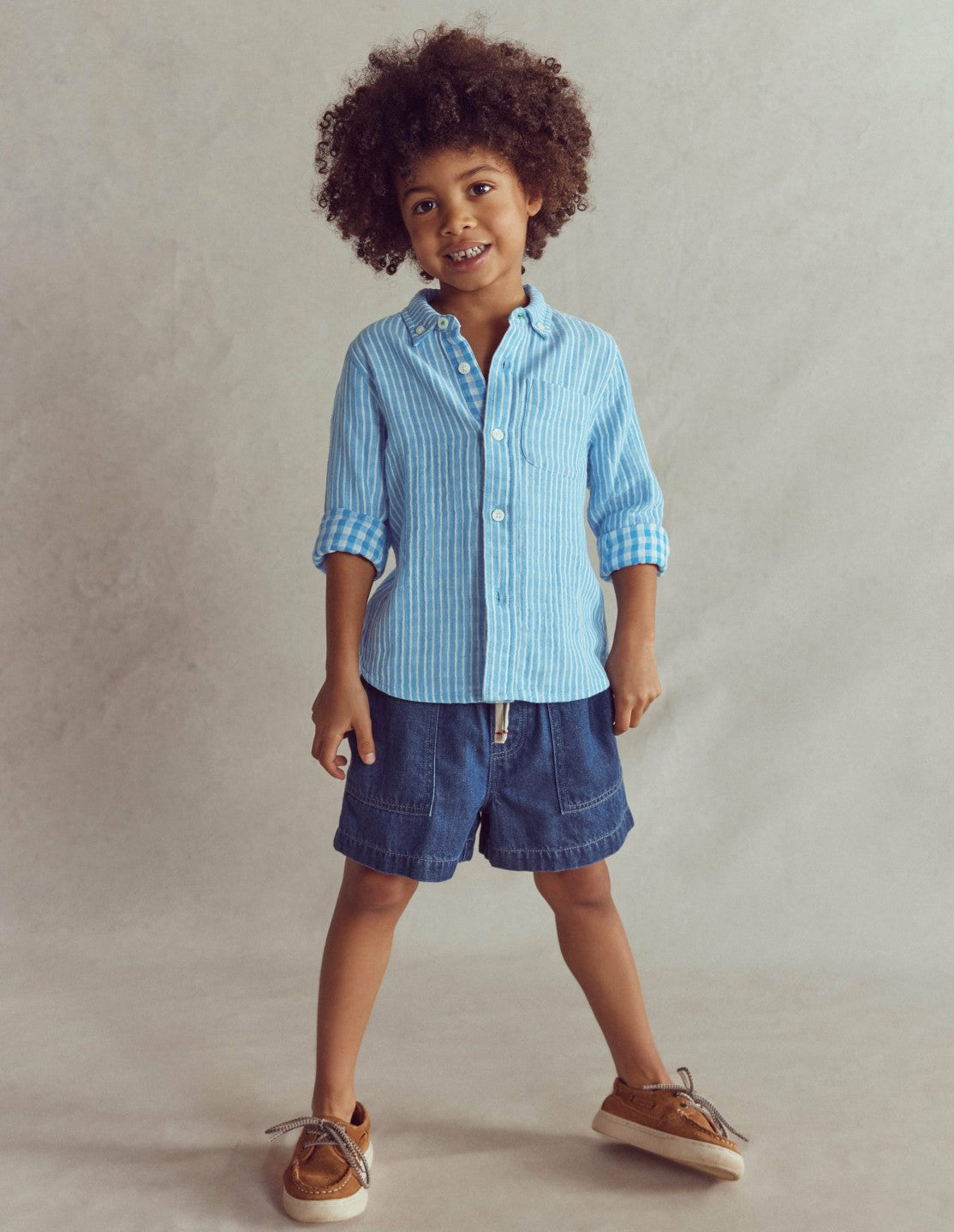 Soft Denim Shorts-Denim / Boden Discount