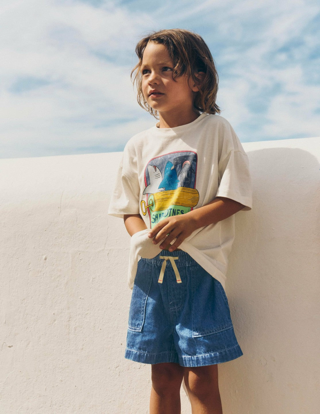 Soft Denim Shorts-Denim / Boden Discount