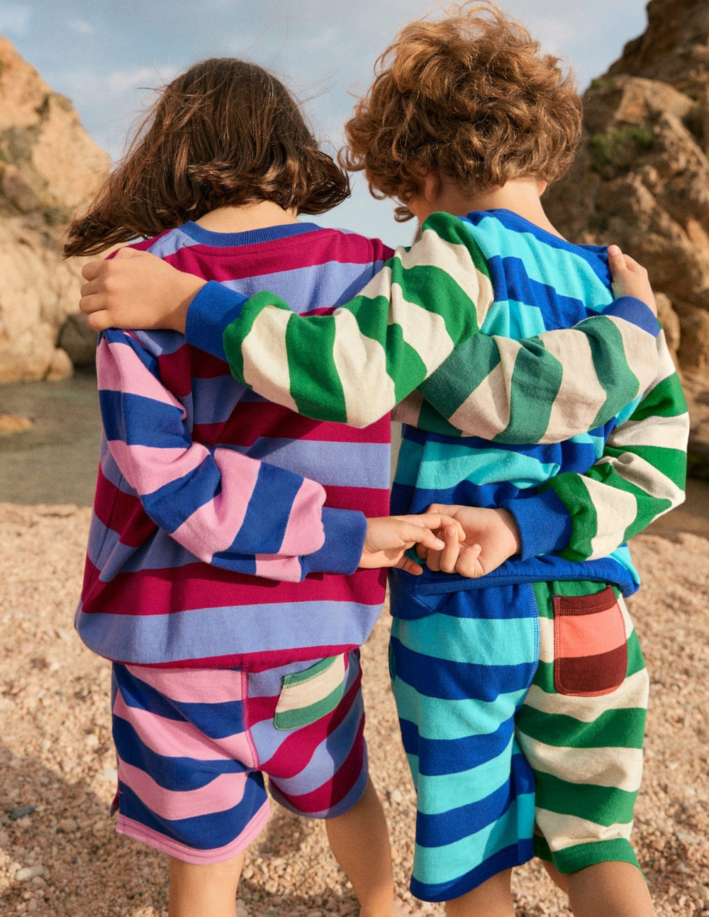Printed Shorts-Hotch Stripe / Boden On sale