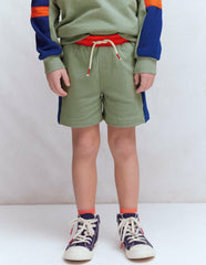 Colourblock Shorts-Green Colourblock / Boden Sale