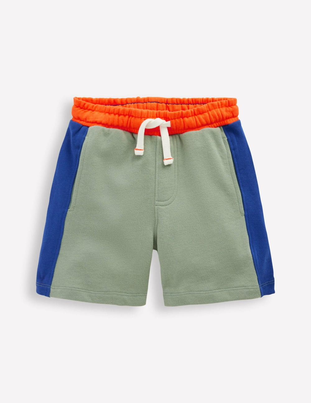 Colourblock Shorts-Green Colourblock / Boden Sale
