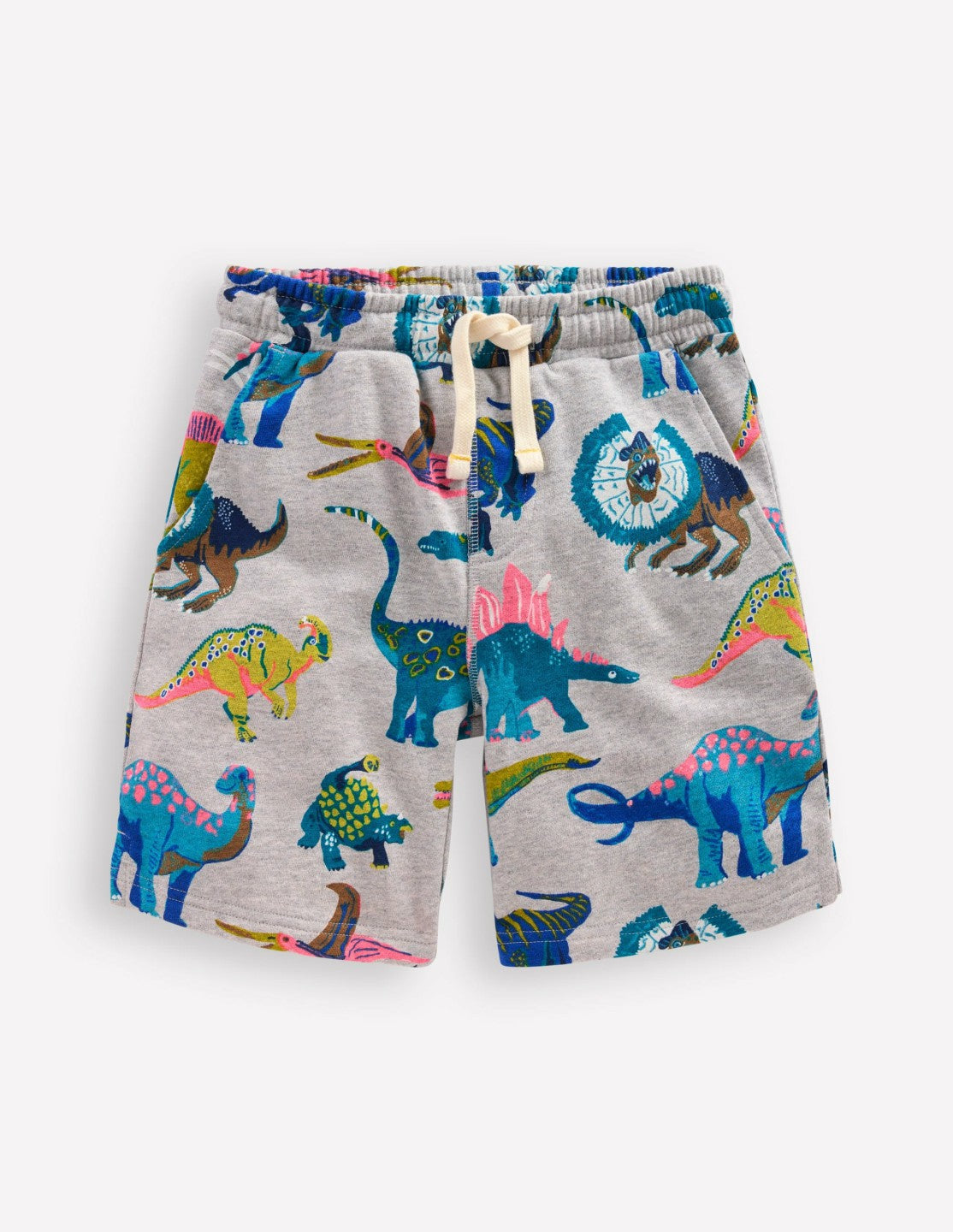 Printed Shorts-Grey Dinos / Boden