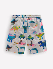 Printed Shorts-Grey Dinos / Boden