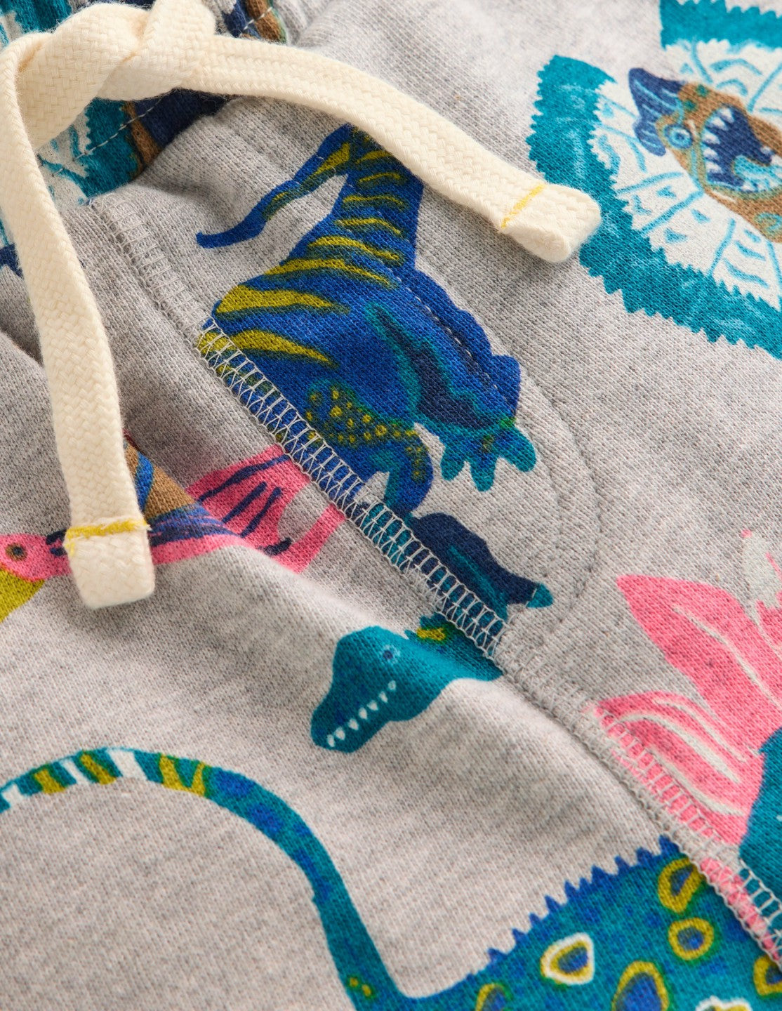 Printed Shorts-Grey Dinos / Boden